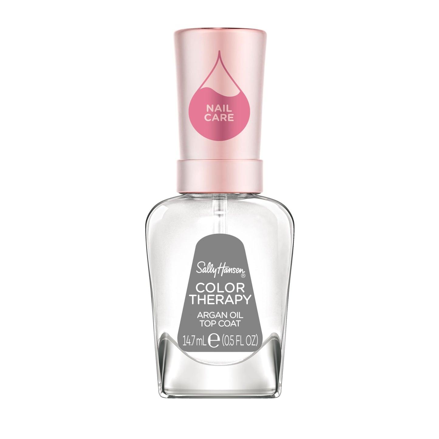 Sally Hansen Color Therapy Top Coat | Argan Oil, Long Lasting, Healthy Nails, Nail Strengthener, Clear