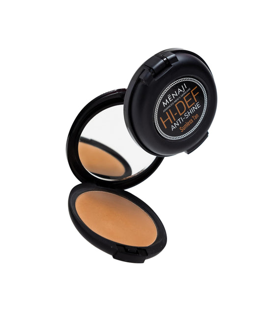 MËNAJI Anti-Shine Powder (HDPV) - Anti-Shine Face Make-Up for Men - Natural Looking Makeup - Mens Cosmetics - Sunless Tan
