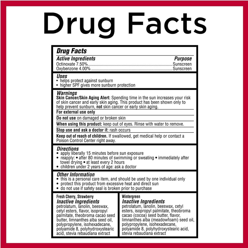 Carmex Lip Balm Tube Fresh Cherry SPF#15 0.35 Ounce (12 Pack)