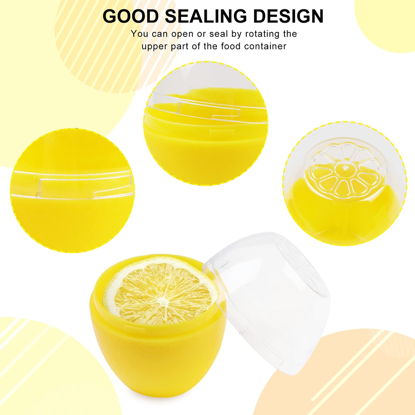 AYCCNH Fruit and Vegetable Storage Containers for Fridge 4 Piece Set, Onion, Lemon, Tomato and Avocado Saver/Holder/Keeper