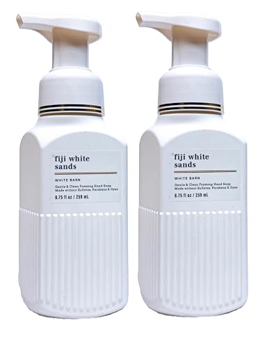 Bath and Body Works Gentle and Clean Foaming Hand Soap 8.75 oz each - Pack of 2 (Fiji White Sands)