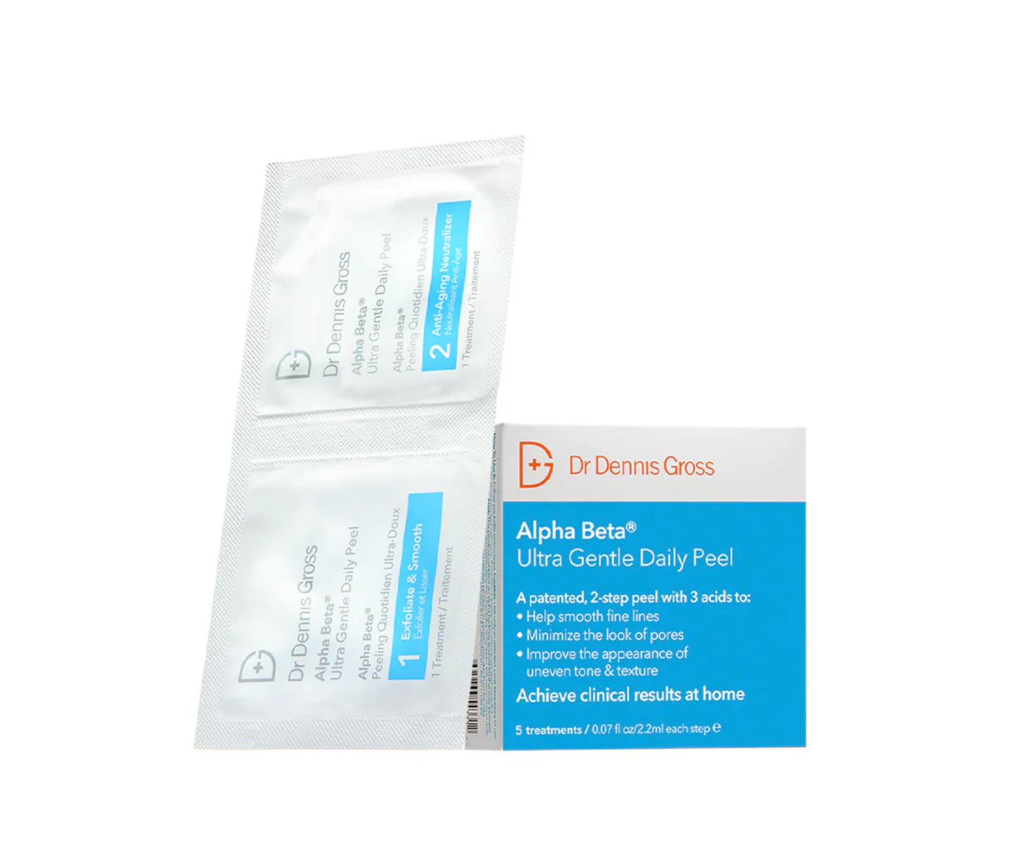 Dr. Dennis Gross Alpha Beta Ultra Gentle Daily Peel: for Dehydrated or Sensitive Skin, Uneven Tone or Texture, Fine Lines or Enlarged Pores (5