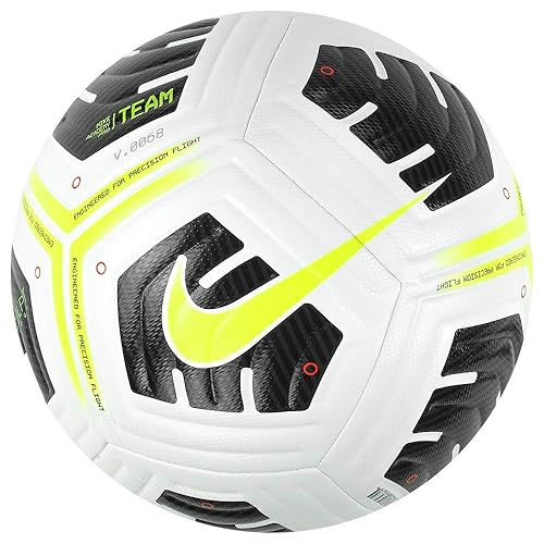Nike CU8041-100 Academy Pro Recreational Soccer Ball Unisex White/Black/Volt Size 4