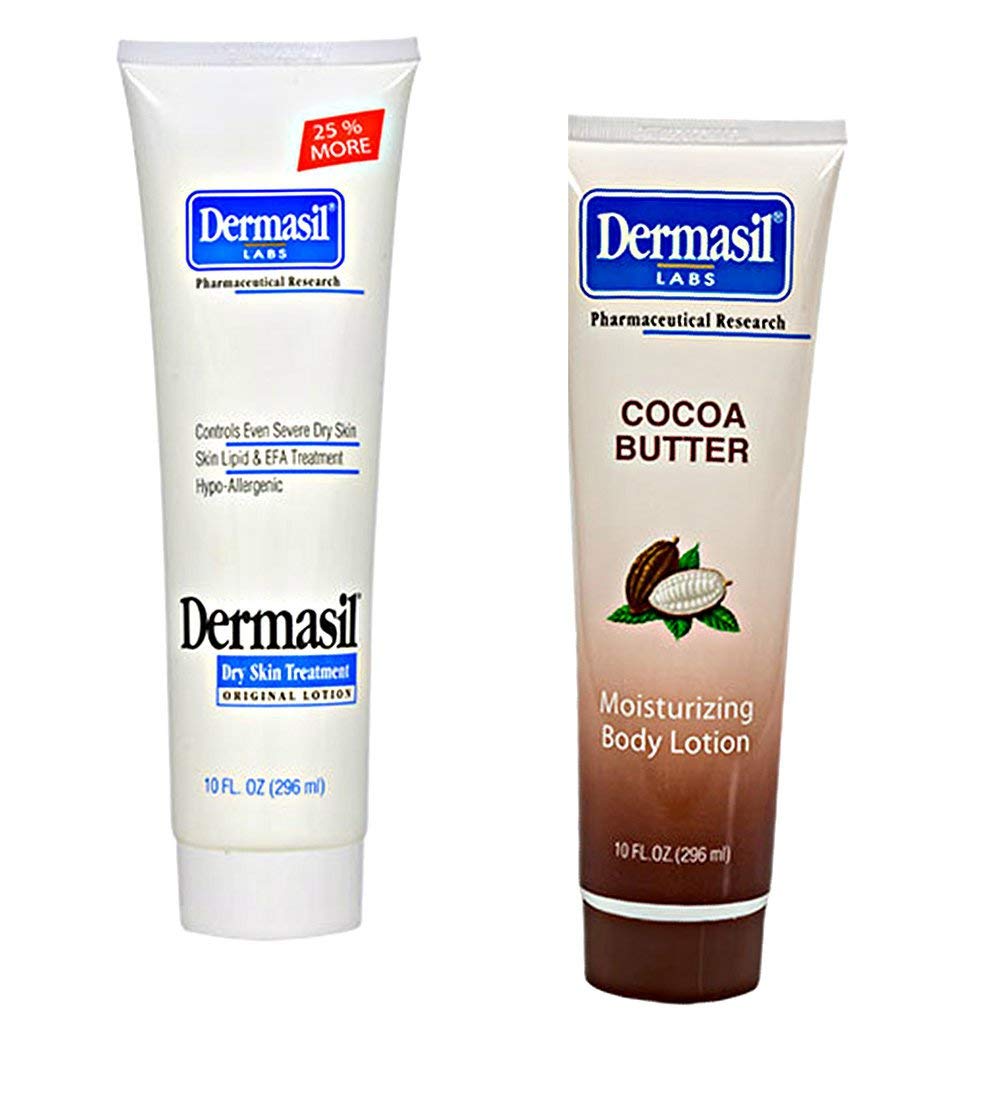 Body Lotion Skin Care Moisturizer Creamy Cocoa Butter (10 oz) Dry Skin Moisturizing (10 oz) 2 Item Bundle