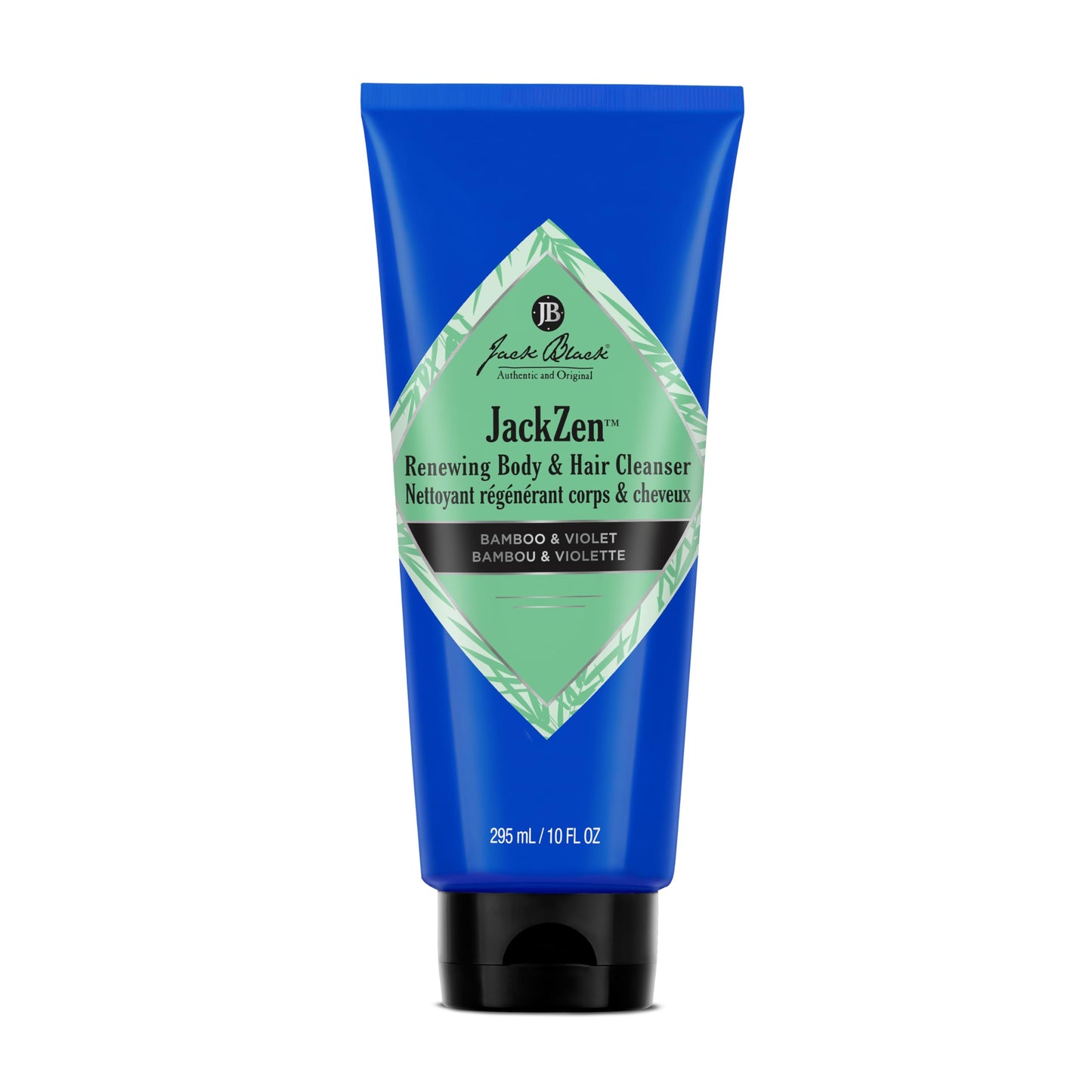 Jack Black JackZen Renewing Body & Hair Cleanser, 10 Fl Oz - Bamboo & Violet - Mens Body Wash, Mens Shampoo, Skin Care, Hair Care, Dual-Purpose Body