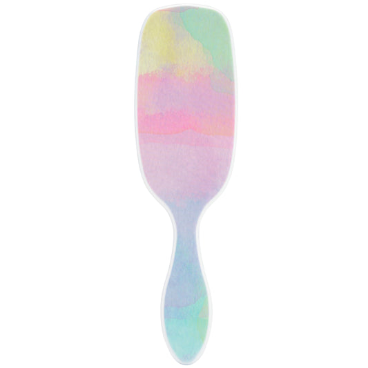 Wet Brush Shine Enhancer Color Wash Stripes, Paddle Hair Detangler Brush with Ultra-Soft Intelliflex Bristles, Infused With Natural Argan Oil, Shiny