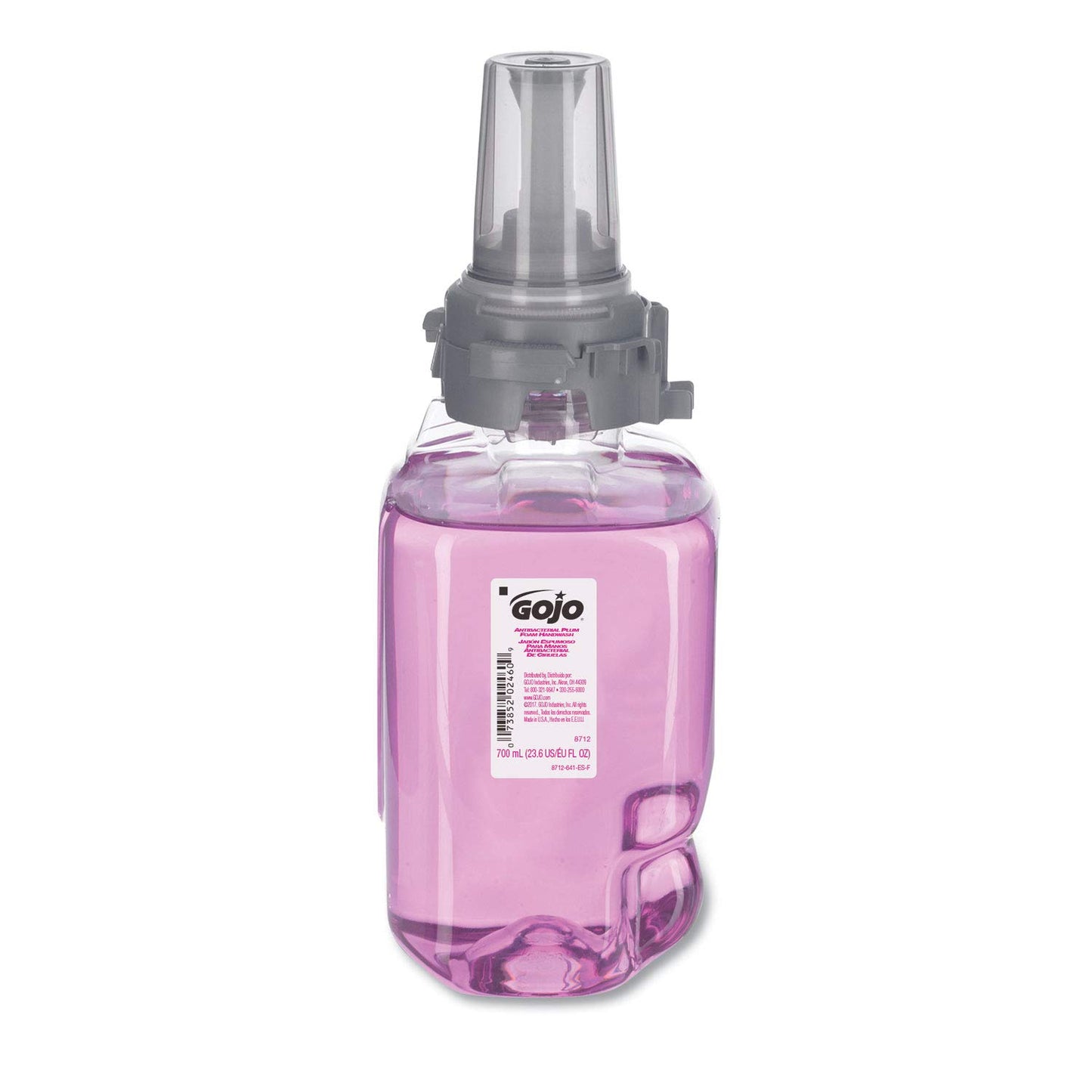 GOJO 8712-04 Antibacterial Foam Handwash, Plum, 700 mL