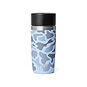 YETI Rambler 12 oz Travel Bottle, Stainless Steel, Vacuum Insulated with Leakproof Commuter Cap, Blue Camo
