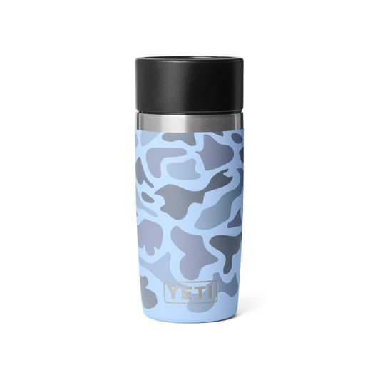 YETI Rambler 12 oz Travel Bottle, Stainless Steel, Vacuum Insulated with Leakproof Commuter Cap, Blue Camo