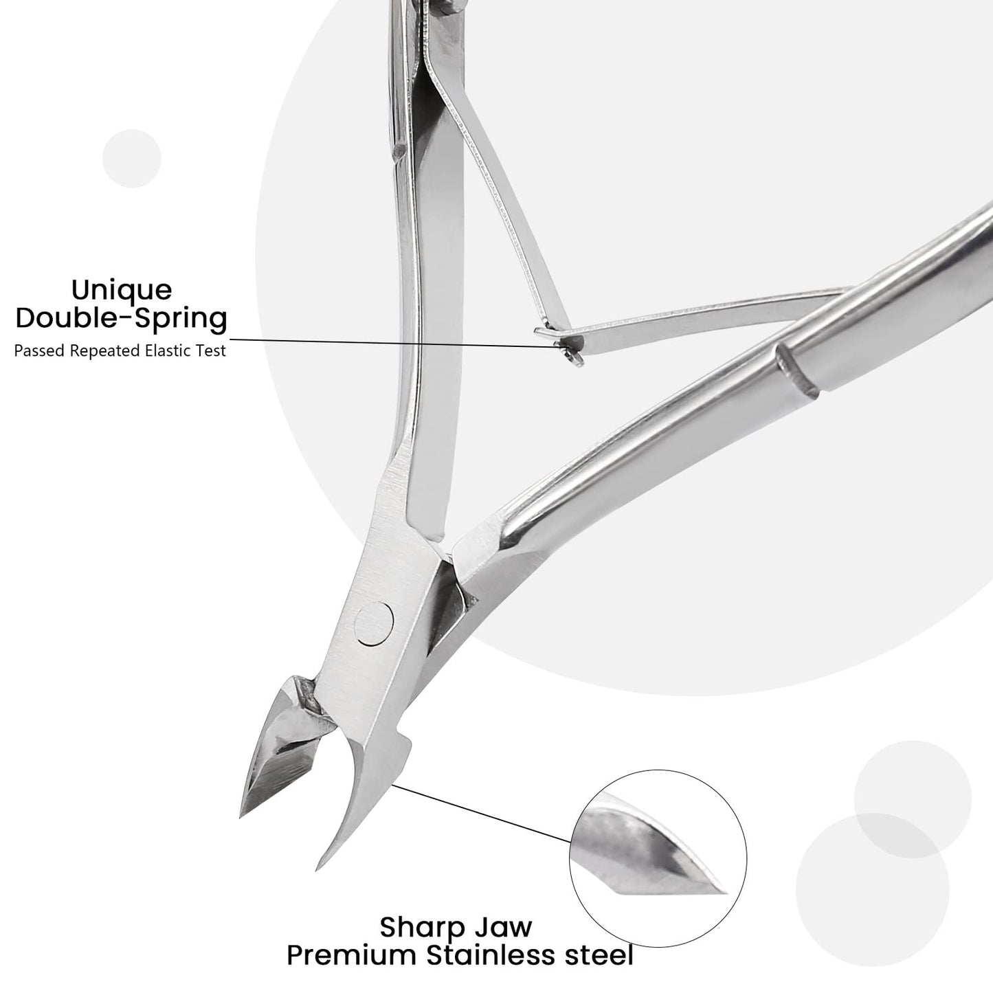 Cuticle Trimmer Cuticle Nippers,Professional Stainless Steel Cuticle Cutter Cuticle Clippers Cuticle Remover,Pedicure Manicure Tools for Fingernails Beauty and Personal Care WANJIAXINHUI