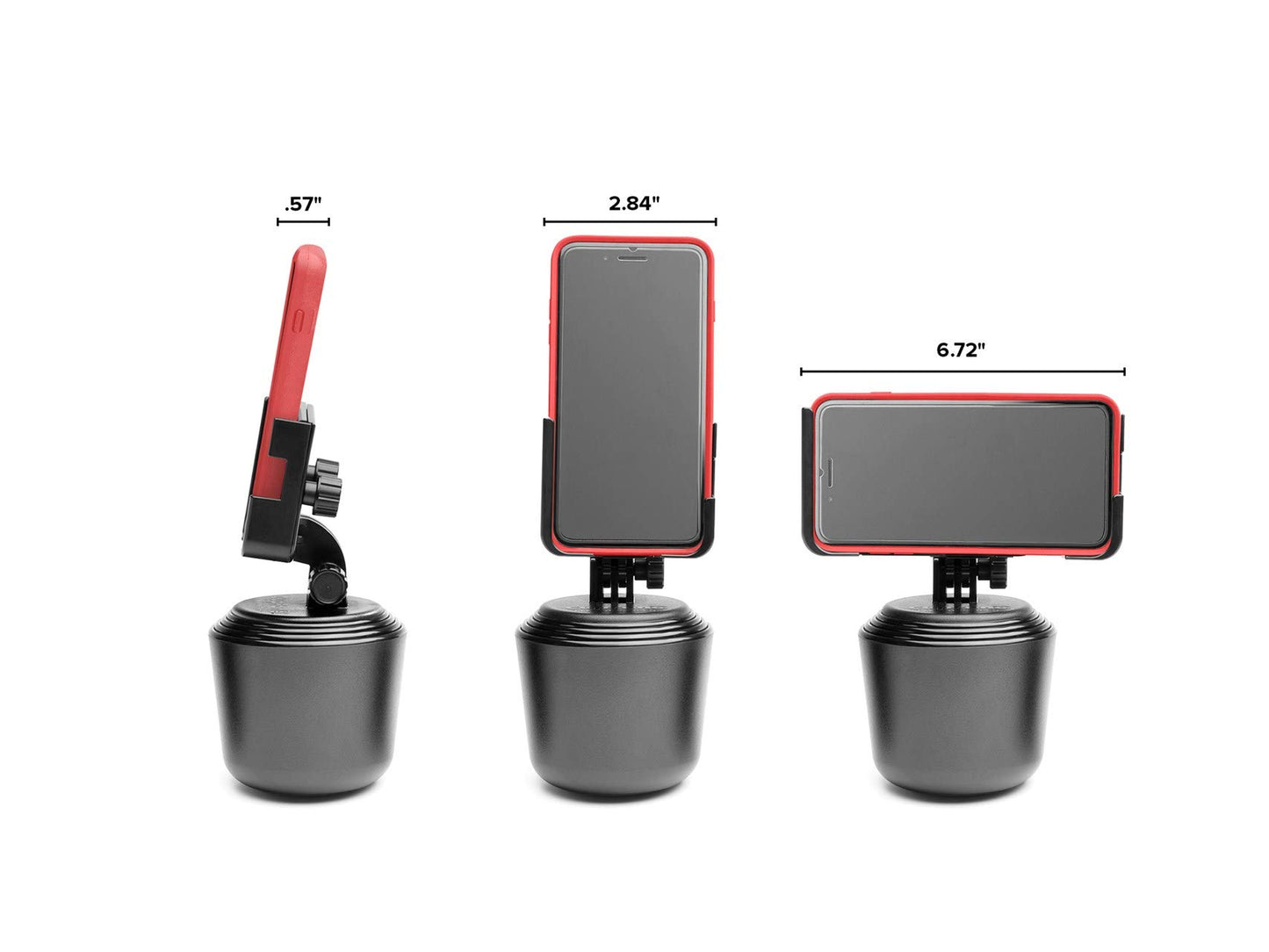 WeatherTech CupFone Two View - Adjustable, Universal Cup Holder Phone Mount Car & Truck Accessory - Best Design for iPhone & Smartphone Charging…