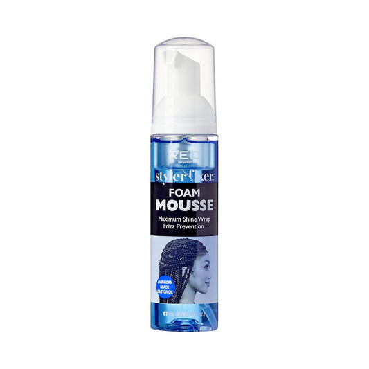 Red by Kiss Foaming Mini Travel Size Mousse, Maximum Shine Wrap Mousse, Reduce & Prevent Frizz, Define Curls, Hold Styles, Nourishes Dry & Crips Hair