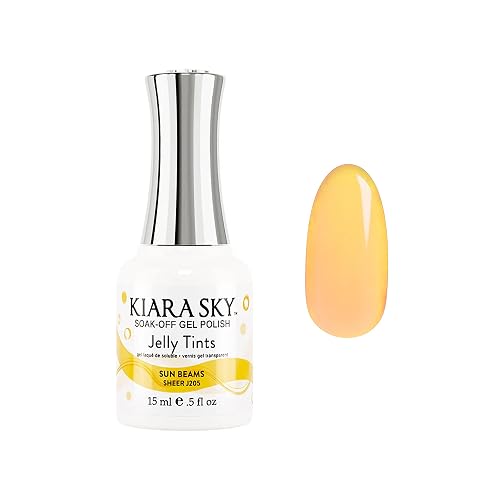 KIARA SKY Professional Nails Soak Off Jelly Tint Gel Polish (Sun Beams) Beauty & Personal Care KIARA SKY