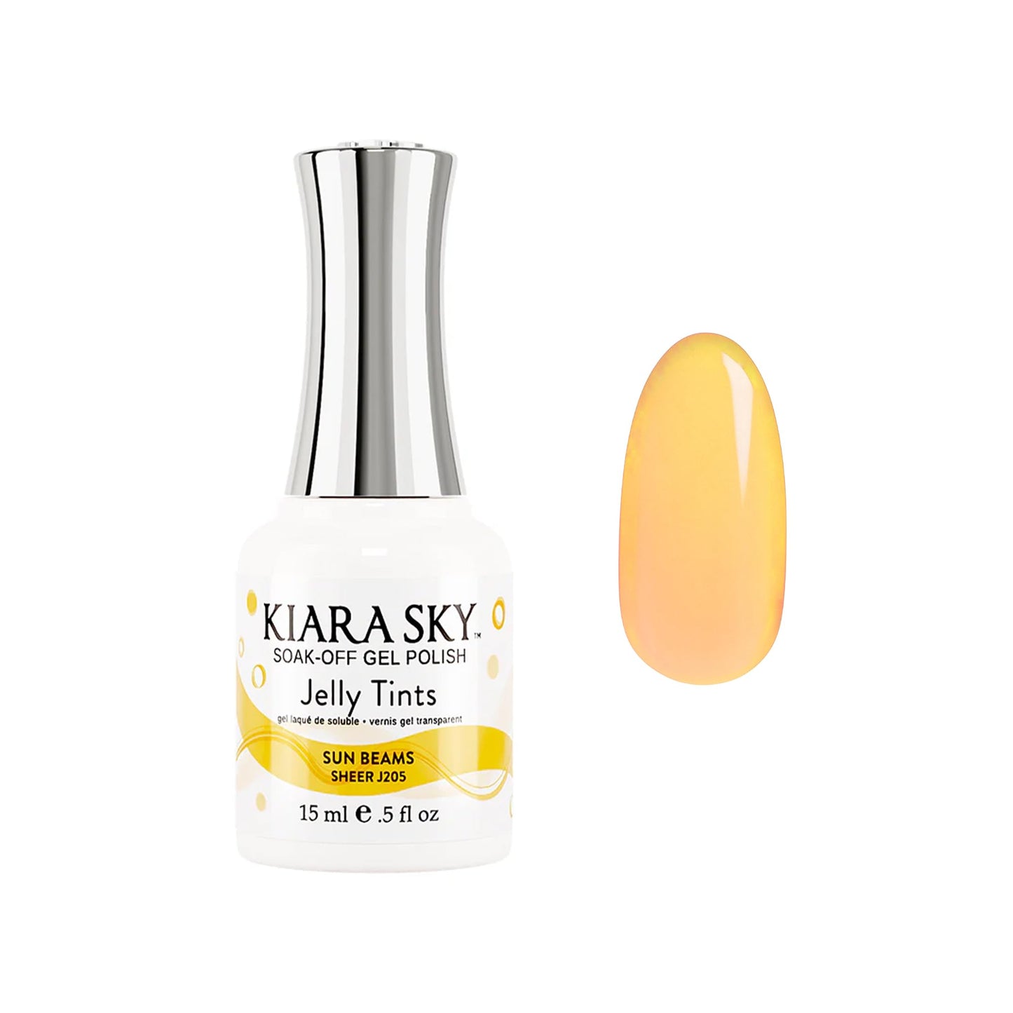 KIARA SKY Professional Nails Soak Off Jelly Tint Gel Polish (Sun Beams) Beauty & Personal Care KIARA SKY