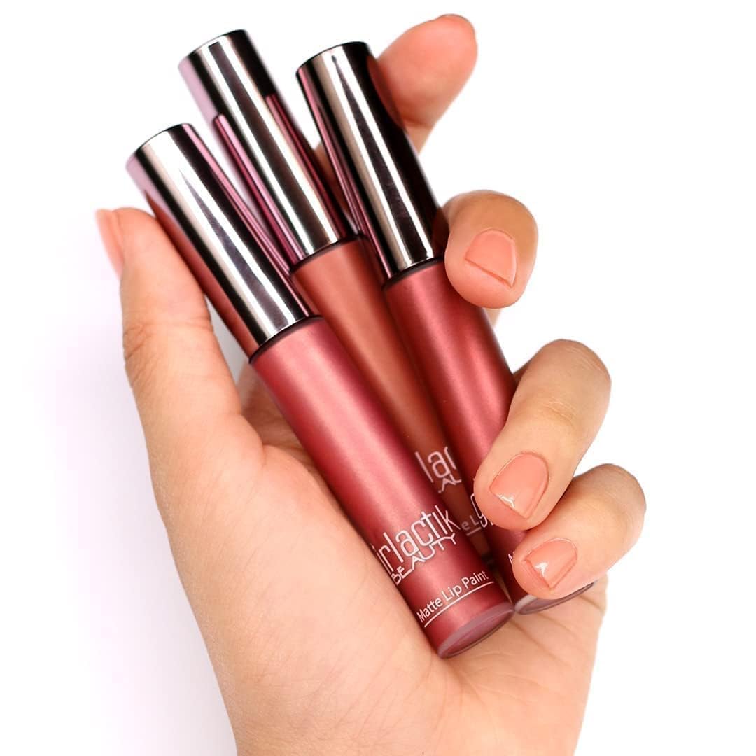 Girlactik Long Lasting Matte Lip Paint Liquid Lipstick in Allure- Long wearing, Smooth Application, Pigmented, Non-Crack Formula, Lightweight, 7.5 ml