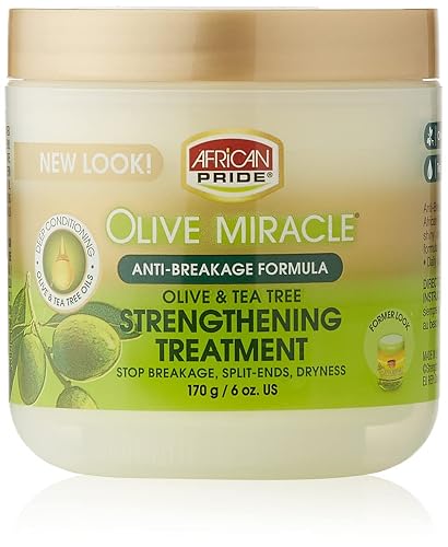 African Pride Olive Miracle Anti-Breakage Creme 6oz Jar (2 Pack)