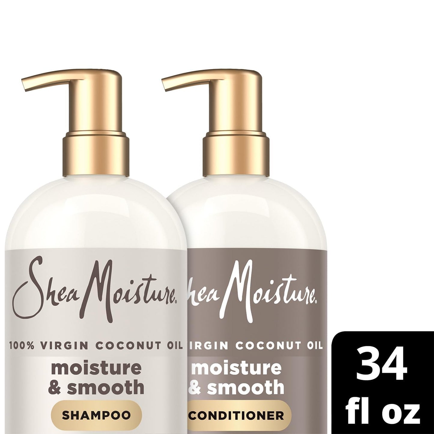 SheaMoisture Shampoo & Conditioner Set, Moisture & Smooth, 34 Oz Ea Beauty and Personal Care Shea Moisture