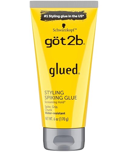 (12Pack) [GOT 2B] GLUED Styling Spiking Glue Water-Resistant Screaming Hold 6OZ