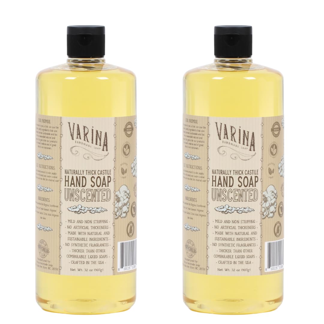 Varina Liquid Organic Castile Soap Unscented - 32oz Beauty & Personal Care Varina