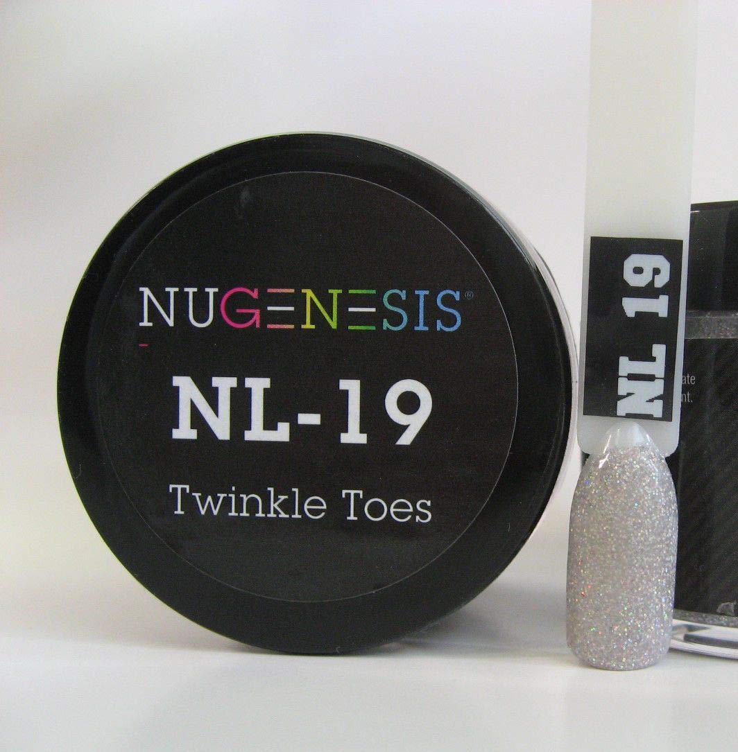 NuGenesis Nail Dipping Powder Color 1.5oz/43grams Jar - (NL19 Twinkle Toes) Beauty & Personal Care Nugenesis
