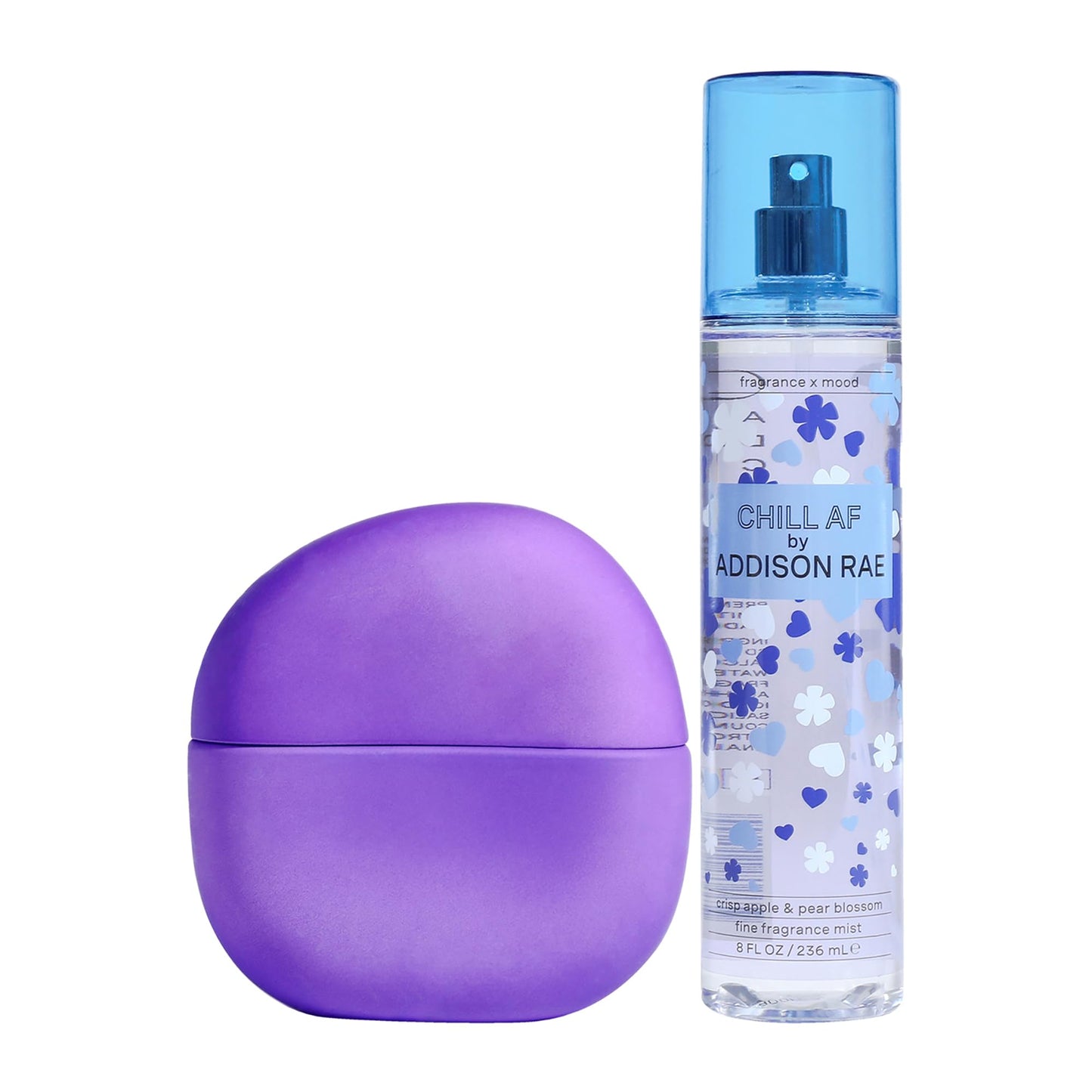 Addison Rae Fragrance Chill - Mood-Boosting Fragrance Gift Set for Women - Chamomile and Pear Blossom Notes - Eau de Parfum and Body Spray - 2 pc