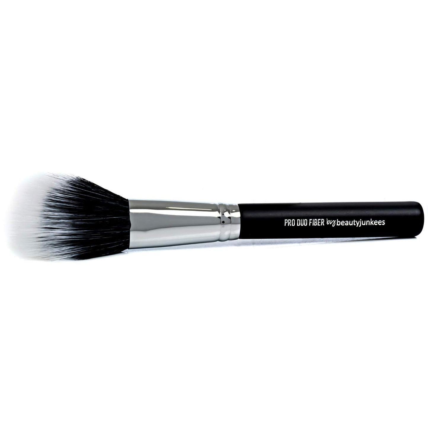 Domed Blush Bronzer Brush - Beauty Junkees Duo Fiber Contour Brush for Contouring, Sculpting, Highlighting, Blending, Buffing with Powder Cream Liquid