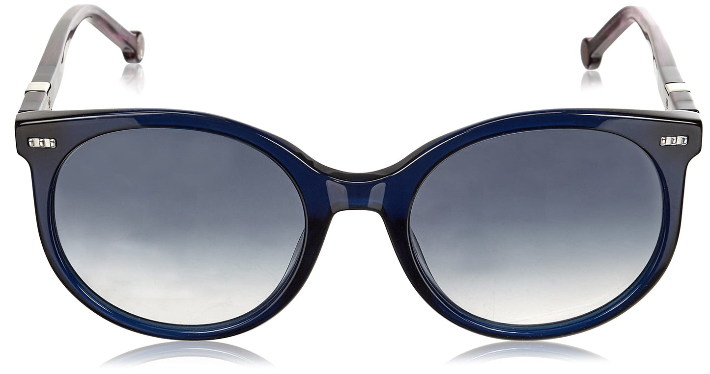 Carolina Herrera Gradient Blue Round Ladies Sunglasses CH 0046/S 0WOI 08 56