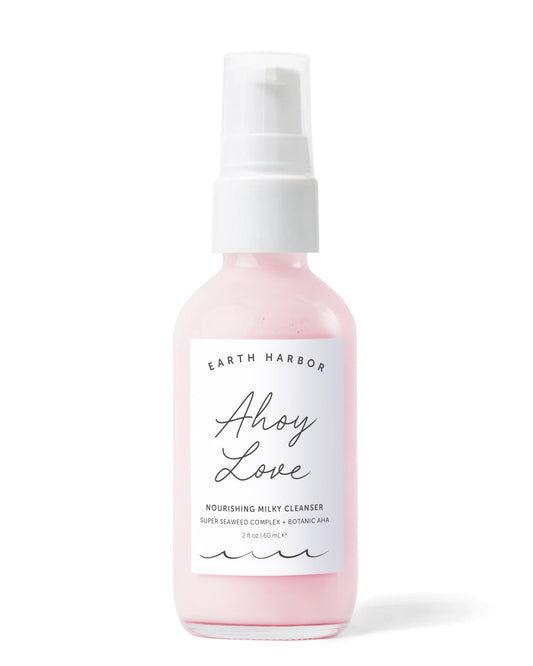 Earth Harbor Ahoy Love Nourishing Cream Cleanser, Gentle Facial Care, Milky Face Wash for Women and Men, Daily Skin Care Formula for Dry & Sensitive