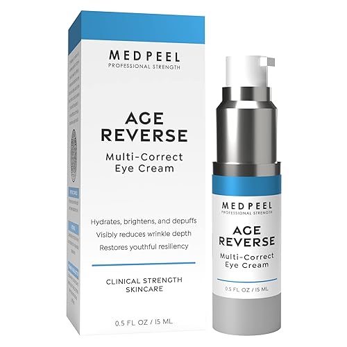 MedPeel Age-Reverse Multi-Correction Eye Cream, Plump, Moisturize and Hydrate Delicate Eye Skin, 0.5 fl oz