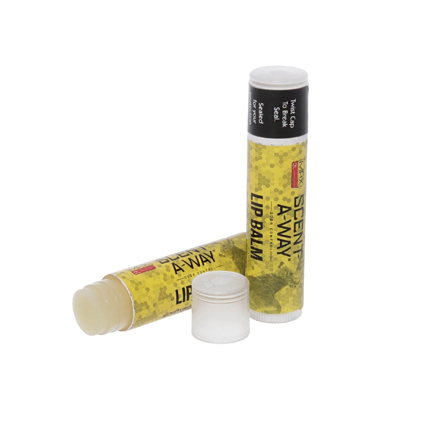Hunters Specialties Scent-A-Way MAX Odorless Lip Balm, 2 Pack - SPF 30 Sunscreen Protection Long-Lasting Moisturizer for Dry Chapped Lips for Hunters