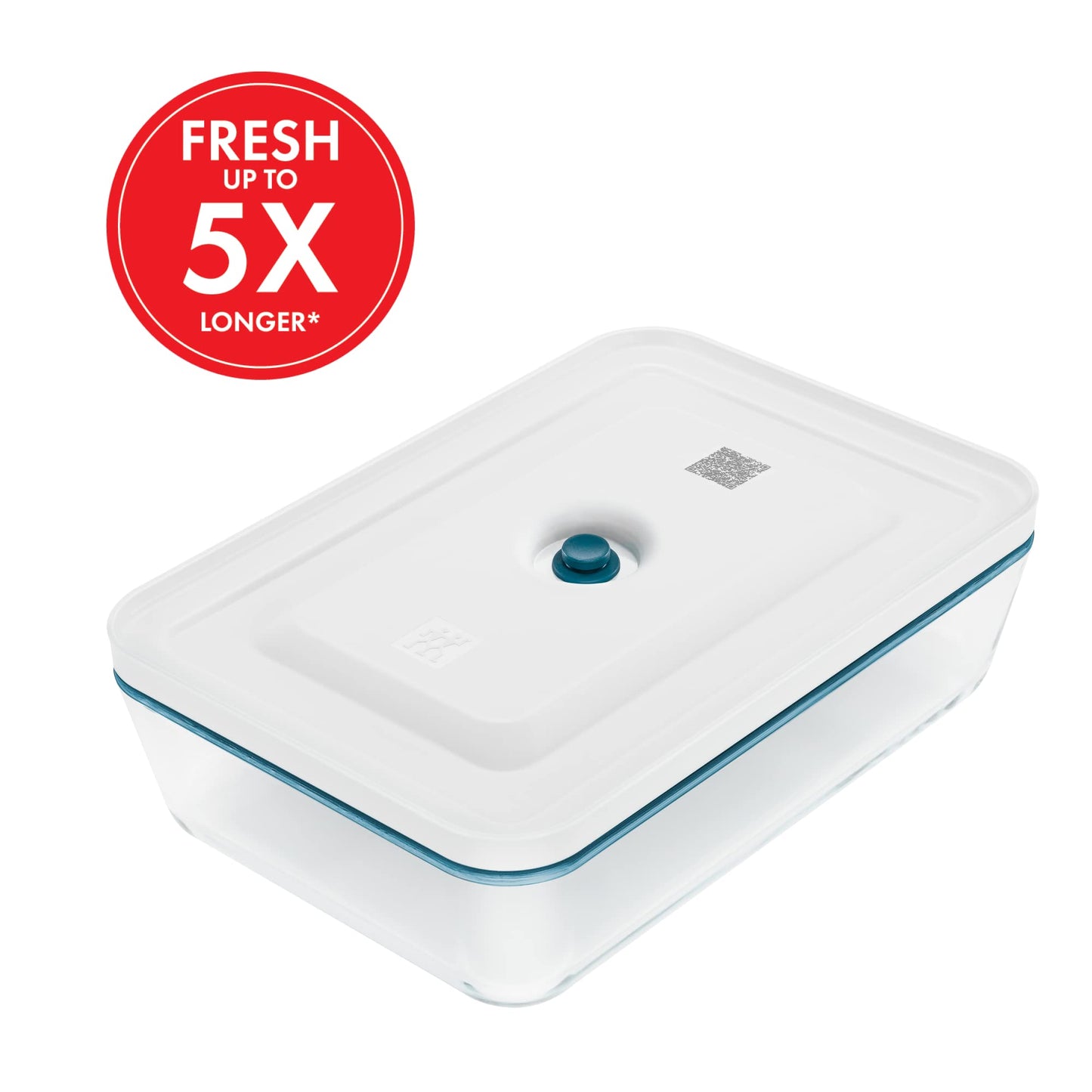 ZWILLING Fresh & Save Airtight Glass Food Storage Containers with Lids, Meal Prep Containers, One Size, La Mer