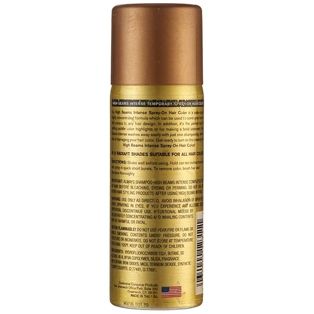 High Beams Intense Temporary Spray On Hair Color, Honey Blonde, 2.7 Oz.