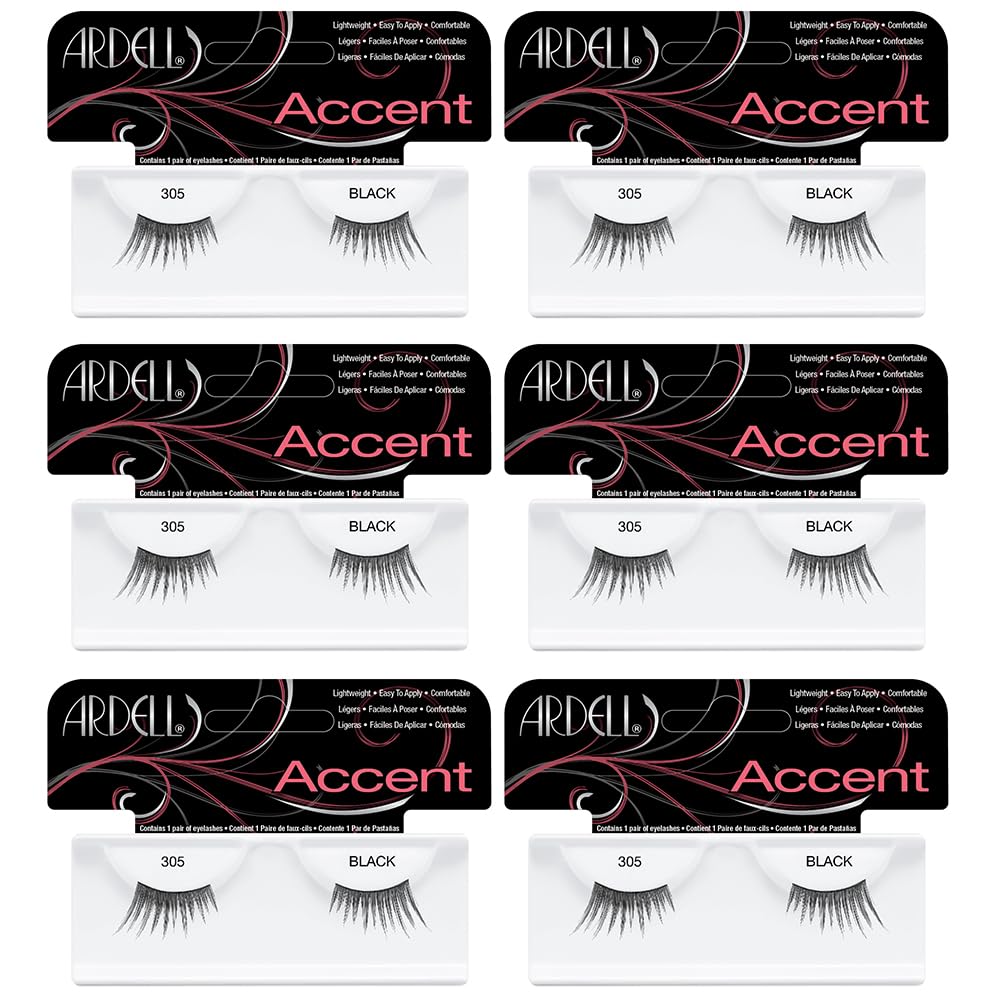 Ardell Accents Lashes Pair - 305, (Pack of 4)