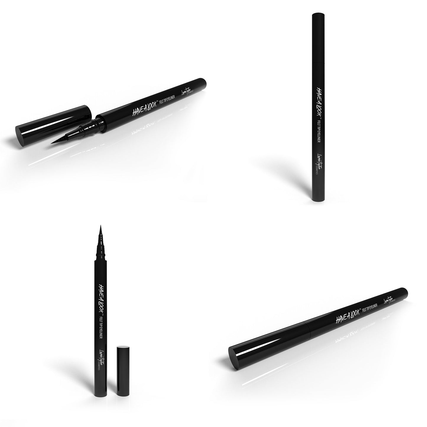 Lauren Taylor Cosmetics Liquid Eyeliner - Waterproof - Black - Easily Lasts All Day - Create Precise Fine or Bold Lines for Any Style