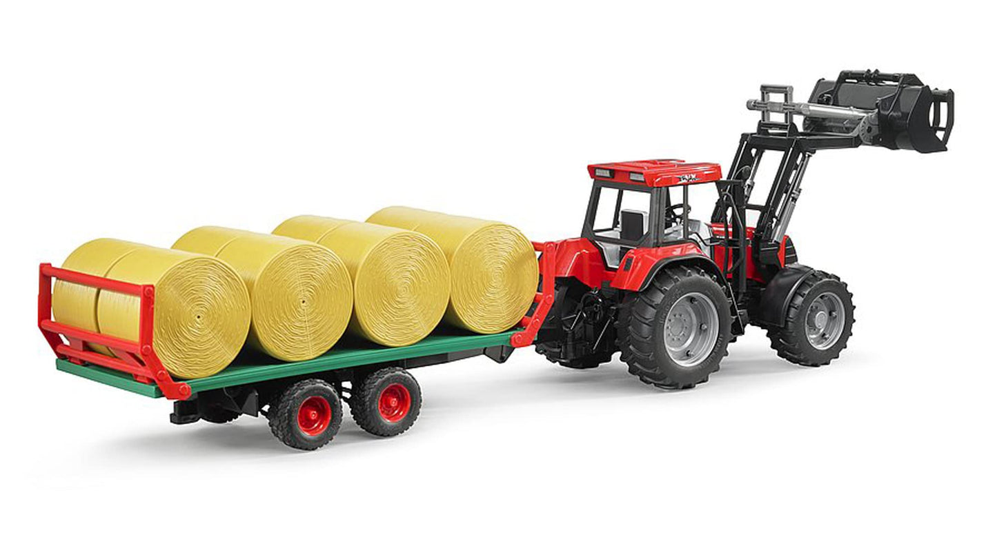 Bruder 02220 Bale Transport Trailer with 8 Round Bales