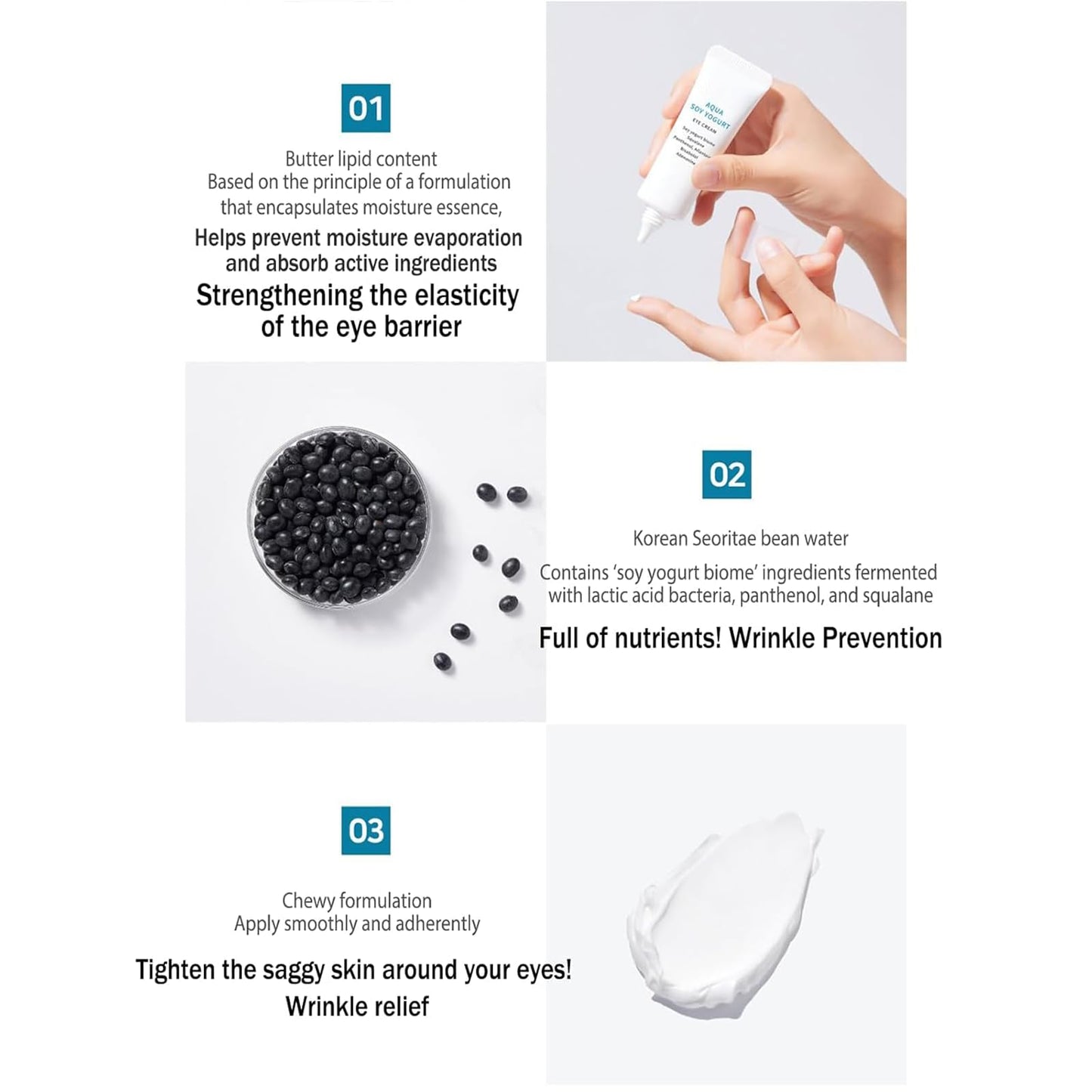priming water Hydration & Skin Soothing Care Cream For S-N.a.t.u.r.e Aqua Soy Yogurt Eye Cream 25g / 0.9 oz.