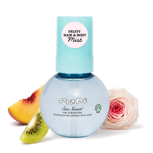 Mane Fruity Fresh Hair and Body Mist - Refreshing Green Apple, Melon, Rose & Musk Body Spray & Hair Perfume - Hydrating & Non-Sticky Formula Beauty & Personal Care Mane