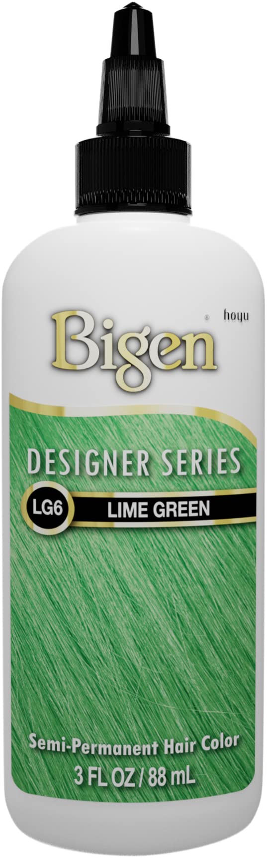 Bigen LG6 Lime Green Designer Series Semi-Permanent Hair Color (pack of 3)