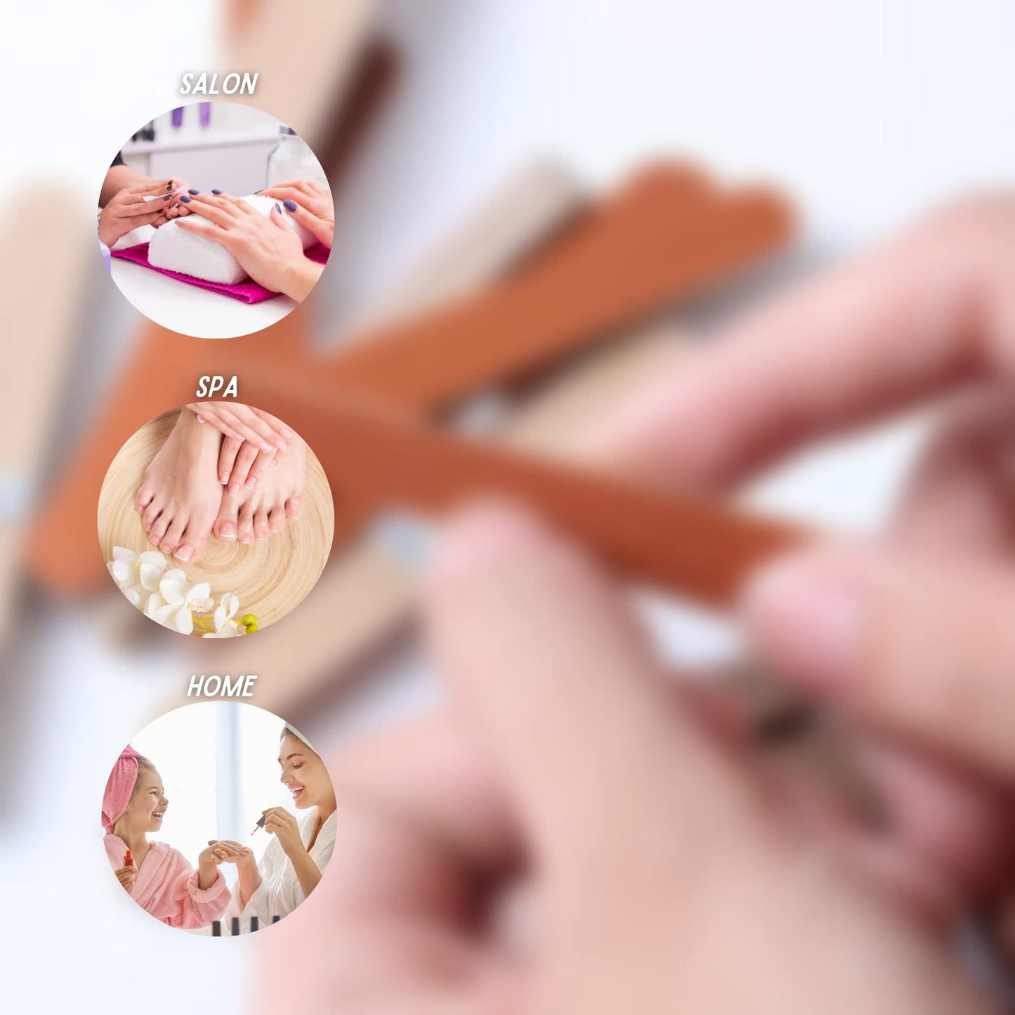 Vakly Professional Nail Files [144 Pack] Emery Boards - Dual Sided 180 Grit Nail Buffering File - Compact Reusable Double Sided Tool for Manicure