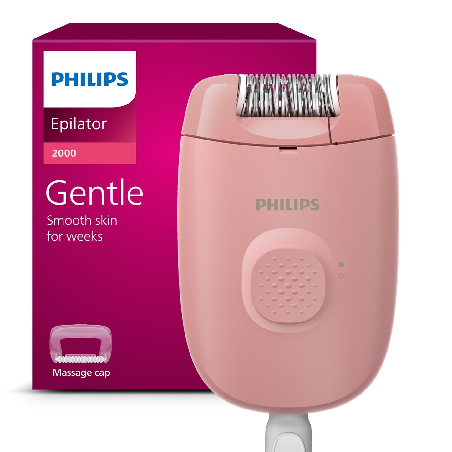 Philips Epilator Series 2000, Corded Epilator for Legs and Body, Hair Removal Device for Women, Model BRE227/00 Beauty and Personal Care PHILIPS