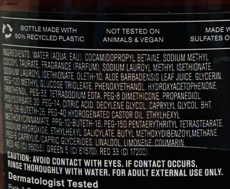 Bath & Body Works Men's Bourbon 3-in-1 Hair, Face & Body Wash 10 Ounce