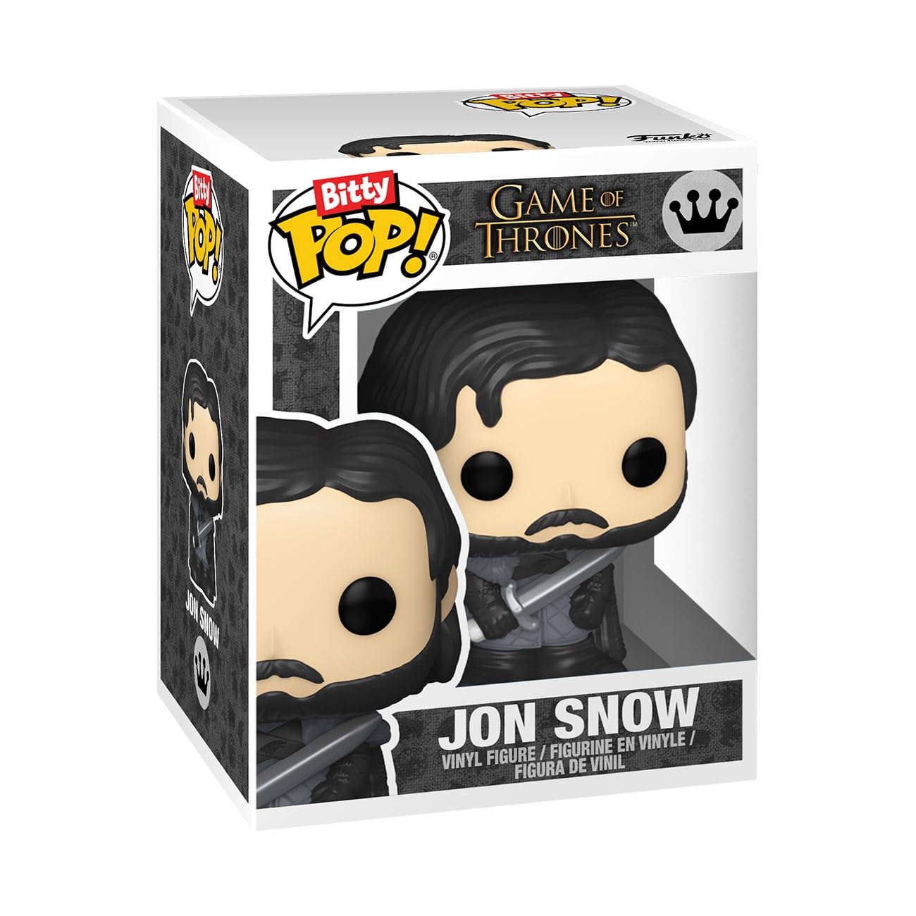 Funko Pop Bitty: Game of Thrones - Jon Snow, Ghost, White Walker, & Mystery Chase Figure - (Styles May Vary) and A Surprise Mystery Mini Figure - 0.9…