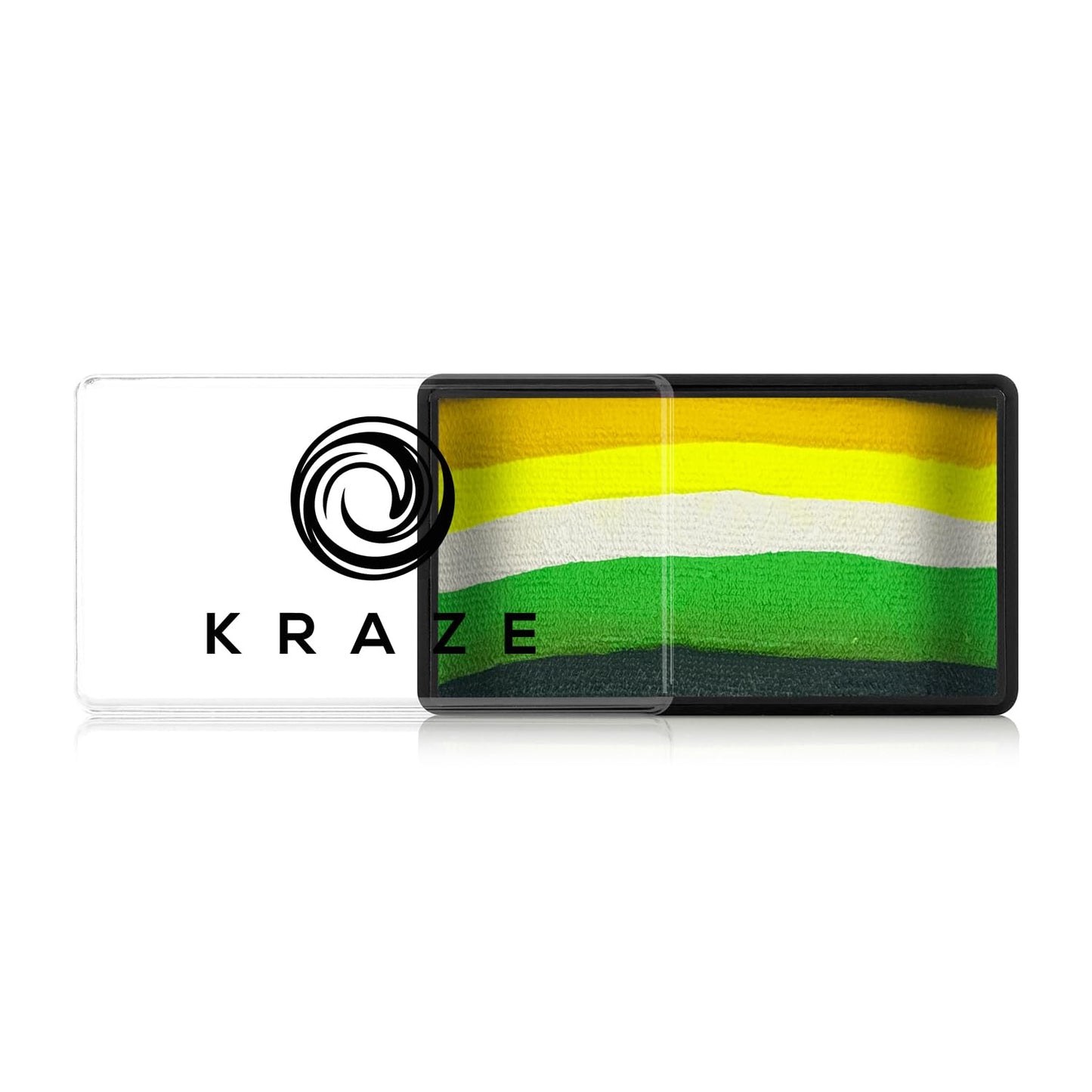 Kraze FX Dome Stroke - Summer Leaf by Linnea (25 gm), Professional 1-Stroke Split Cake, Hypoallergenic, Non-Toxic, Water Activated Face & Body