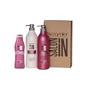 RECAMIER Anti Frizz Shampoo Liss Conditioner Detangler Set - Shampoo 33.8oz + Conditioner 10.1oz