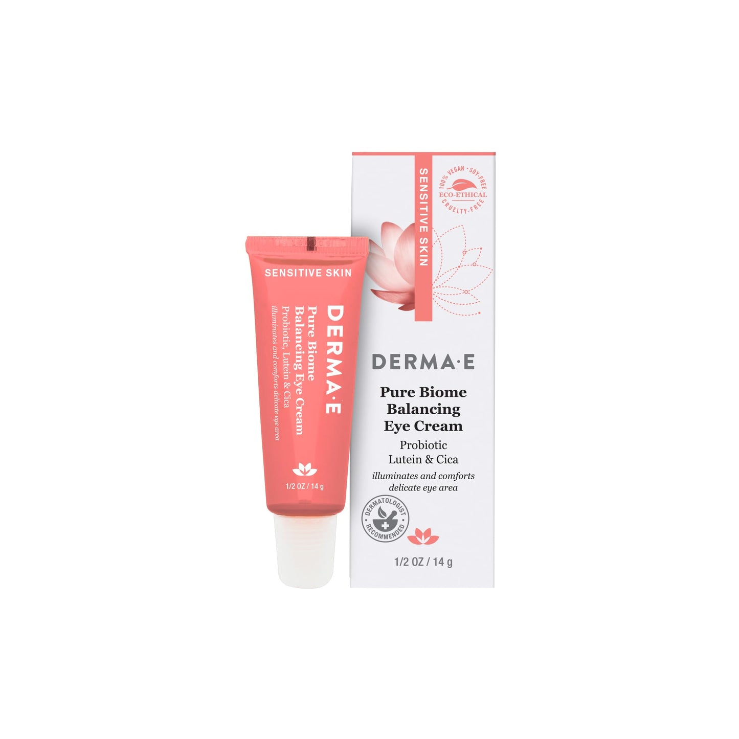 Derma E Pure Biome Balancing Eye Cream for Women - 0.5 oz Cream