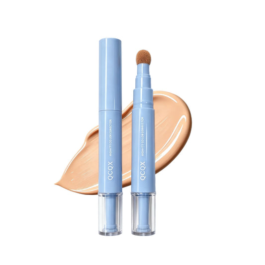QCQX Dual-effect Concealer Pen & Foundation Eye Concealer - 24-Hour Long-LastingFull Coverage Matte Finish.Healthy Skin Glow Perfector Concealer Pen