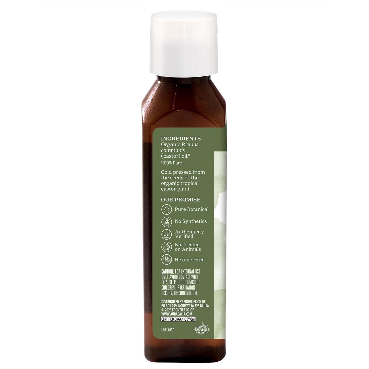 2 Packs of Aura Cacia Skin Care Oil - Organic Castor Oil - 4 Fl Oz