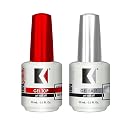 KUPA Gelfinity Base Coat & Glossy Top Coat Duo Set, No-Wipe, Long-Lasting Soak-Off Formula, Chip-Resistant, UV/LED Gel Polish, 0.5 Fl Oz (Pack of 2) Beauty & Personal Care KUPA