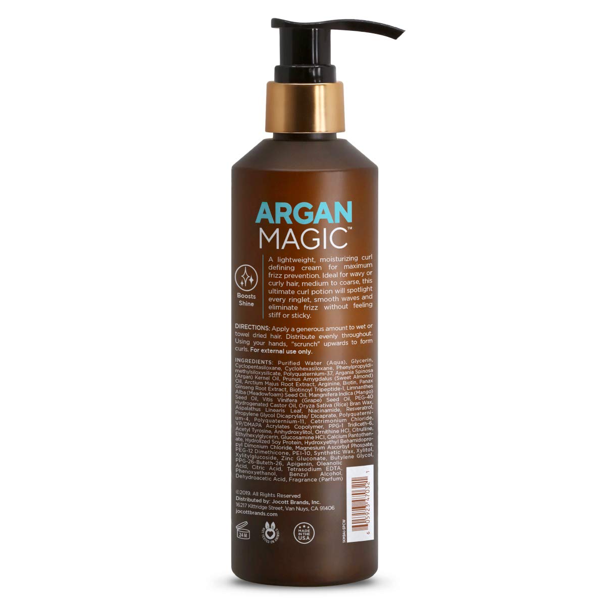 ARGAN MAGIC Defining Curl Cream - Enhances Waves and Curls While Adding Definition | Conditions, Detangles, and Reduces Frizz | Paraben Free (8.5