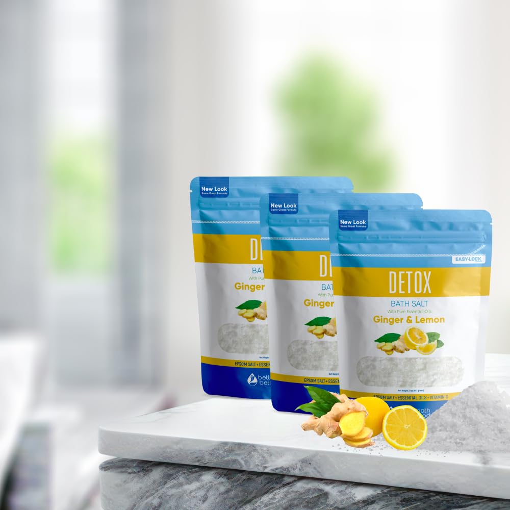 Detox Bath Salt (3-Pack) 2-Lbs Each, 6-Lbs Total